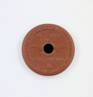 Meißen Plakette, "N.S. Großflugtag Dresden- Heller 1935" - Militaria-Berlin