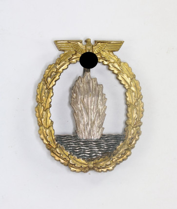 Minensucher Abzeichen, Otto Schickle, Pforzheim (Buntmetall) - Militaria-Berlin