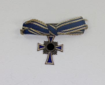  Miniatur Mutterkreuz in Bronze an Schleife - Militaria-Berlin
