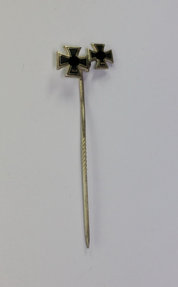 Miniatur Ritterkreuz des Eisernen Kreuzes und Eiserns Kreuz 1. Klasse, emailliert (!) - Militaria-Berlin