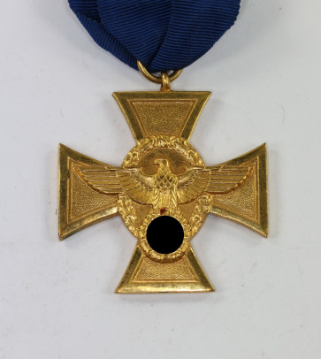 Polizei-Dienstauszeichnung in Gold (25 Jahre) "Für Treue Dienste in der Polizei" - Militaria-Berlin