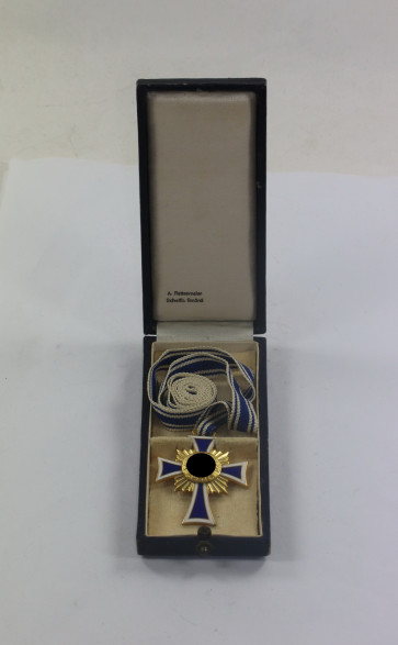  Mutterkreuz in Gold, im Etui A. Rettenmaier Schwäb. Gmünde - Militaria-Berlin