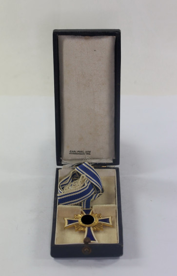 Mutterkreuz in Gold, im Etui, Carl Poellath Schrobenhausen - Militaria-Berlin