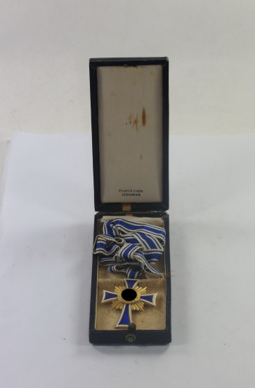 Mutterkreuz in Gold, im Etui Friedrich Linden Lüdenscheid - Militaria-Berlin