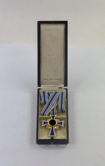  Mutterkreuz in Gold, im Etui Hans Gnad Wien - Militaria-Berlin