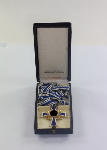  Mutterkreuz in Gold, im Etui, Liefergemeinschaft Pforzheimer Jinnungen - Militaria-Berlin