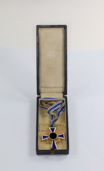 Mutterkreuz in Gold, im Etui, R. Hauschild - Militaria-Berlin
