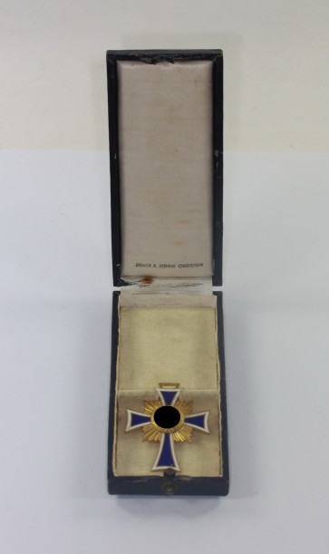  Mutterkreuz in Gold, im Etui, Ziemer & Söhne Oberstein - Militaria-Berlin
