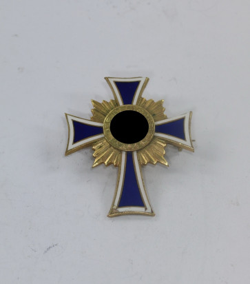 Mutterkreuz in Gold, Umbau auf Nadel (!) - Militaria-Berlin