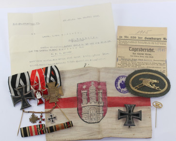 Nachlass MG Abteilung / Korps Lettow Abt. Einwohnerwehr Hamburg (10 Teile) - Militaria-Berlin