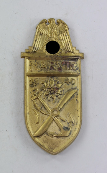  Narvikschild Kriegsmarine, Wilhelm Deumer, Lüdenscheid - Militaria-Berlin
