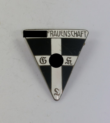  Nationalsozialistische Frauenschaft (NSF) Mitgliedsabzeichen (groß), Ges. Gesch. - Militaria-Berlin