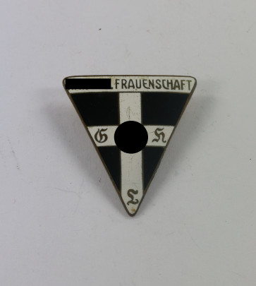  Nationalsozialistische Frauenschaft (NSF) Mitgliedsabzeichen (groß), Hst. RZM 46 - Militaria-Berlin