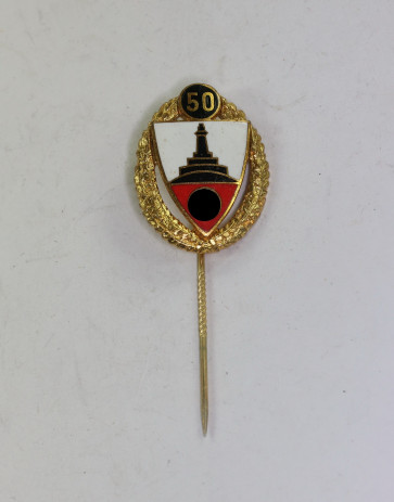  NS-Reichskriegerbund (Kyffhäuserbund), Nadel für 50 Jahre, Ges. Gesch. - Militaria-Berlin