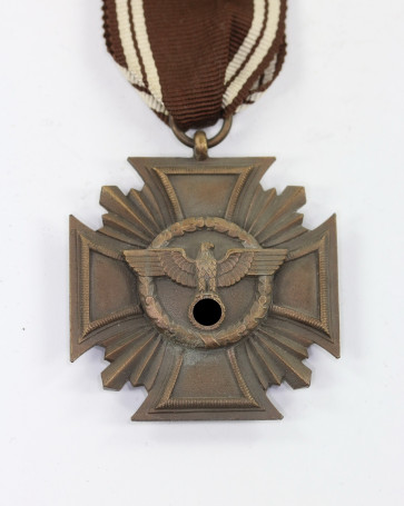 NSDAP Dienstauszeichnung in Bronze (10 Jahre), massiv - Militaria-Berlin