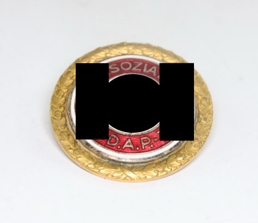 NSDAP, Großes Goldenes Parteiabzeichen, Hst. Deschler & Sohn München 9 - Militaria-Berlin