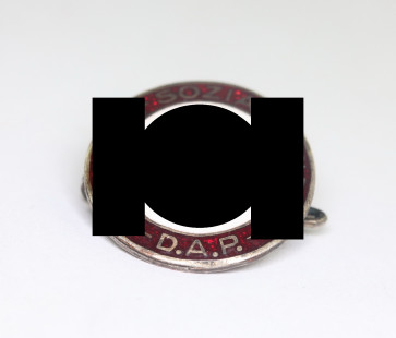 NSDAP Parteiabzeichen 16 mm Ausführung, Ges. Gesch. - Militaria-Berlin