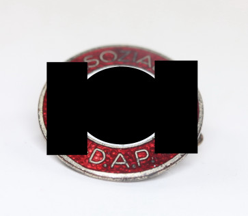 NSDAP Parteiabzeichen, Eisen (!), Hst. RZM M1/93 Gotllieb Friedrick Keck & Sohn, Pforzheim - Militaria-Berlin