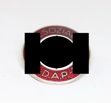 NSDAP Parteiabzeichen, Hst. RZM M1/8 (Ferdinand Wagner, Pforzheim) - Militaria-Berlin