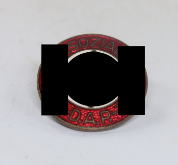 NSDAP Parteiabzeichen, Hst. RZM M1/8 (Ferdinand Wagner, Pforzheim) - Militaria-Berlin