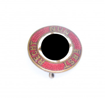 NSDAP, Sympathieabzeichen "Nun Erst Recht", 16 mm - Militaria-Berlin