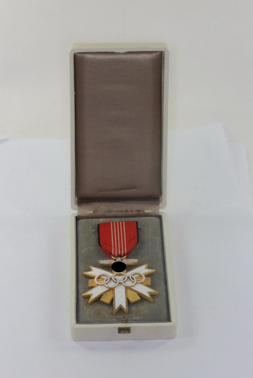  Olympia Ehrenzeichen 2. Klasse 1936, im Etui - Militaria-Berlin
