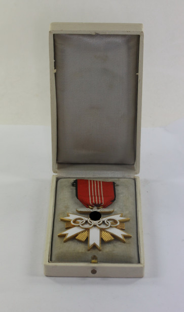 Olympia Ehrenzeichen 2. Klasse 1936, im Etui (Olympiade Berlin 1936) - Militaria-Berlin