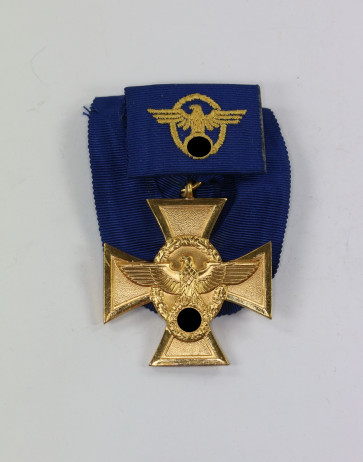 Polizei Dienstauszeichnung in Gold (25 Jahre) Für Treue Dienste in der Polizei - Militaria-Berlin