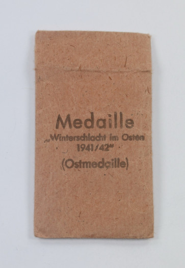 Verleihungstüte Ostmedaille, Fritz Zimmermann Stuttgart - Militaria-Berlin