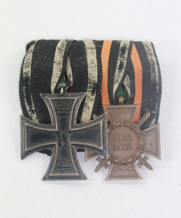  Ordenschnalle 2 X, Stempel Reich Breslau I Ring 55 - Militaria-Berlin