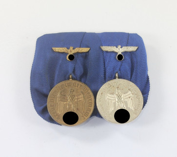 Ordenschnalle 2X - Treue Dienste in der Wehrmacht - Militaria-Berlin