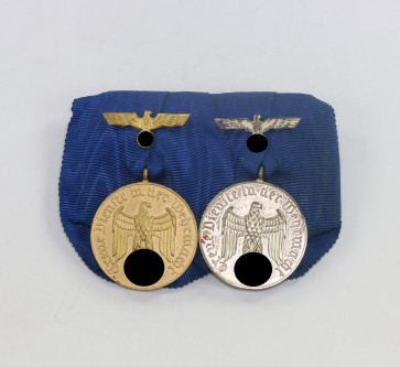 Ordenschnalle 2X Wehrmachts Dienstauszeichnung - Militaria-Berlin