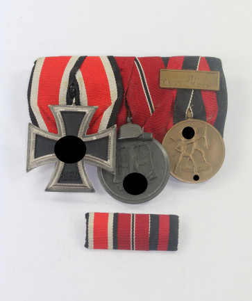 Ordenschnalle 3X + Feldspange - Orden Werner Sedlazek Berlin W30 Am Nollendorfplatz - Militaria-Berlin