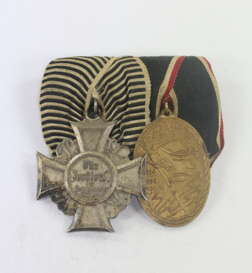 Ordensschnalle 2X Kriegerverein - Militaria-Berlin