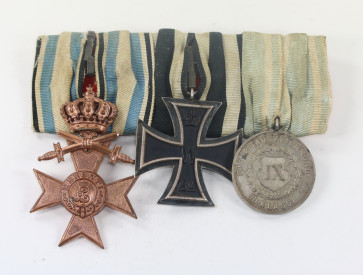 Ordensschnalle 3X Bayern - Militaria-Berlin