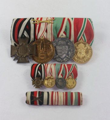 Ordensschnalle 4x + Miniatur Ordensschnalle + Feldspange - Militaria-Berlin