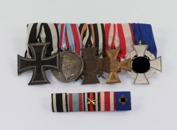 Ordensschnalle 5X + Feldspange - Militaria-Berlin