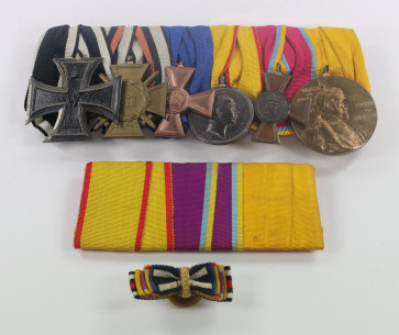 Ordensschnalle 6X + Knopflochdekoration + Schnalle - Militaria-Berlin