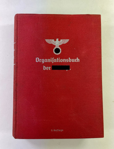 Organisationsbuch der NSDAP, 5. Auflage 1938 - Militaria-Berlin