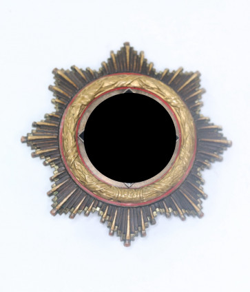Deutsches Kreuz in Gold, Hst. 20 C.F. Zimmermann, Pforzheim (leicht) - Militaria-Berlin