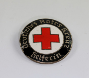 Deutsches Rotes Kreuz (DRK), Brosche für Helferin - Militaria-Berlin