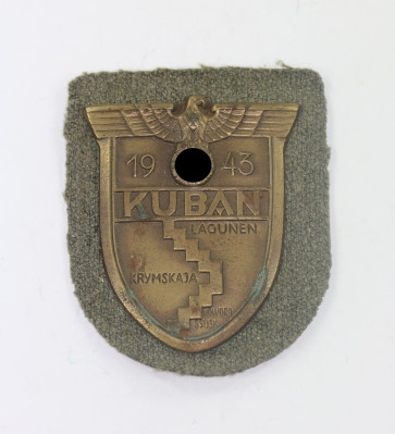Kubanschild auf Heeresstoff, Typ 5.7 (JFS) - Militaria-Berlin