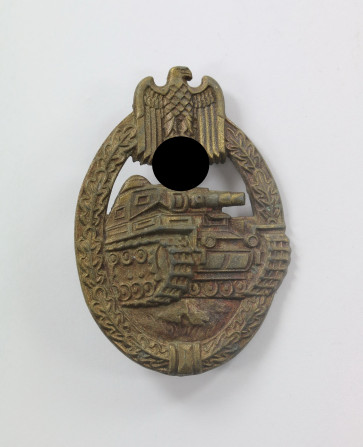  Panzerkampfabzeichen in Bronze, Hst. ÜÜ (E.F. Wiedmann, Frankfurt a.M) - Militaria-Berlin