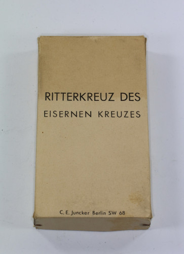 Umkarton für das Ritterkreuz des Eisernen Kreuzes - C.E. Juncker Berlin SW 68 - Militaria-Berlin
