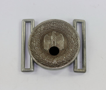 Wehrmacht Heer, Feldbindenschloss für Offiziere (Aluminium) - Militaria-Berlin