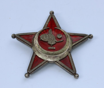 Osmanisches Reich, Eiserner Halbmond (Stern von Gallipoli), hohl verbödet (!) - Militaria-Berlin