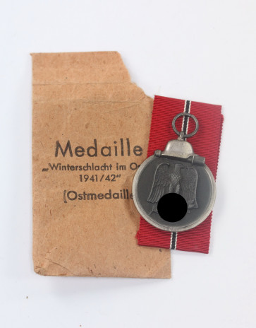 Ostmedaille, Hst. 30, in Verleihungstüte Hauptmünzamt Wien 40 - Militaria-Berlin