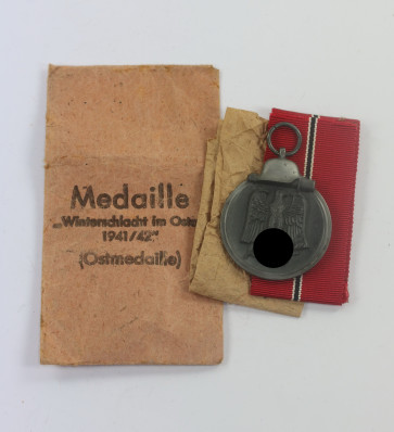 Ostmedaille, Hst. 30, in Verleihungstüte Hauptmünzamt Wien 40 - Militaria-Berlin
