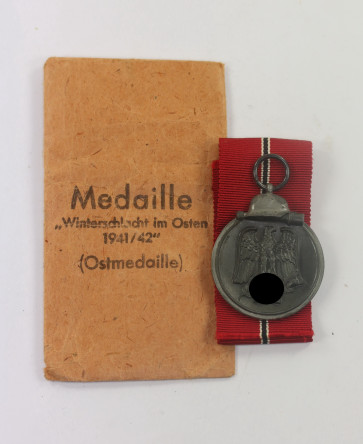 Ostmedaille, in Verleihungstüte Karl Poellath Schrobenhausen - Militaria-Berlin