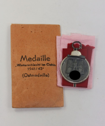 Ostmedaille, in Verleihungstüte Walter & Heinlein Gablonz a.N. - Militaria-Berlin